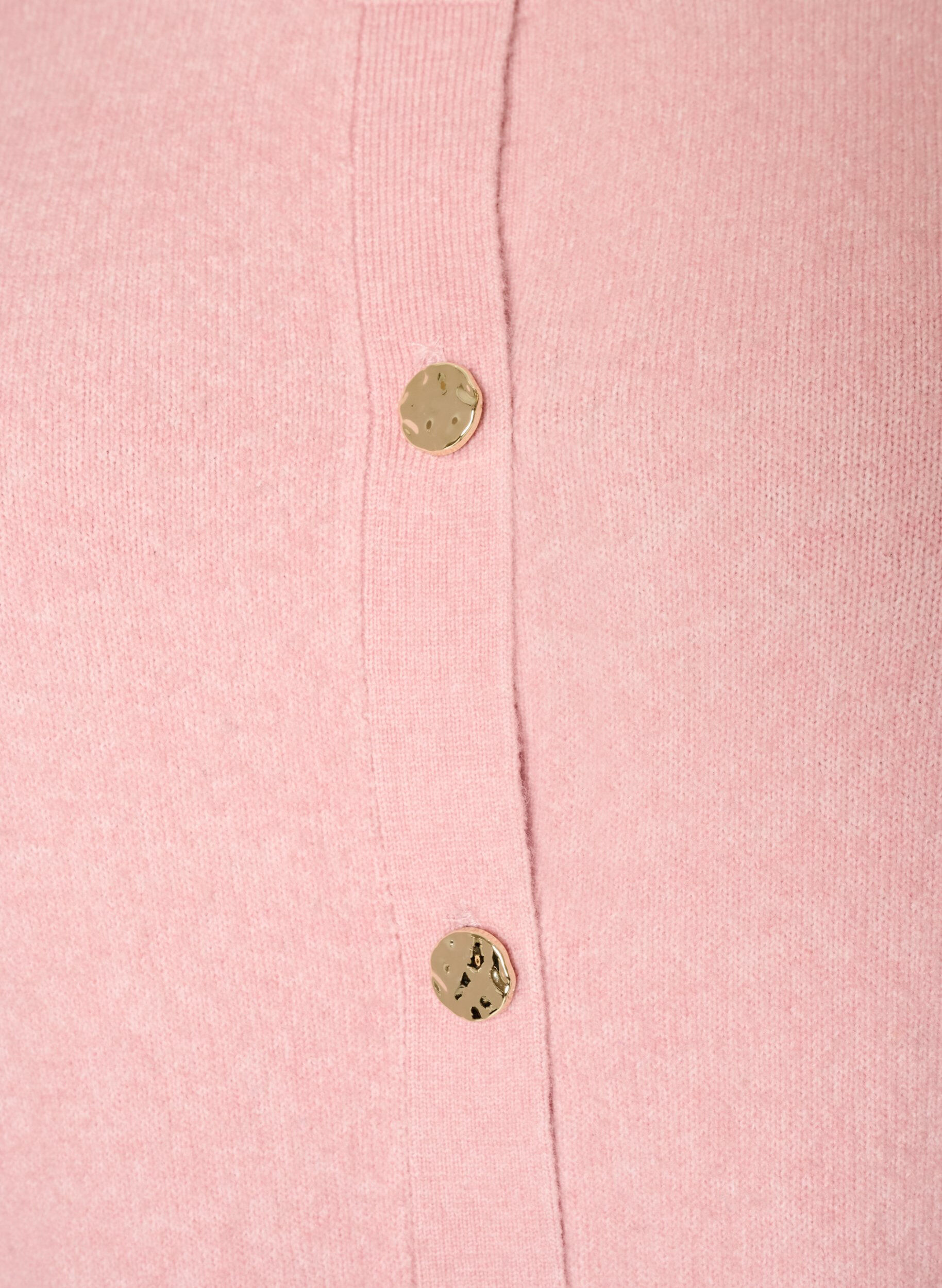 ZizziStrickjacke aus weichem Strick mit goldfarbenen Kn&ouml;pfen, Rot, Packshot image number 2