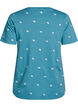 T-Shirt aus Bio-Baumwolle mit aufgestickten Motiven, Blau, Packshot image number 1