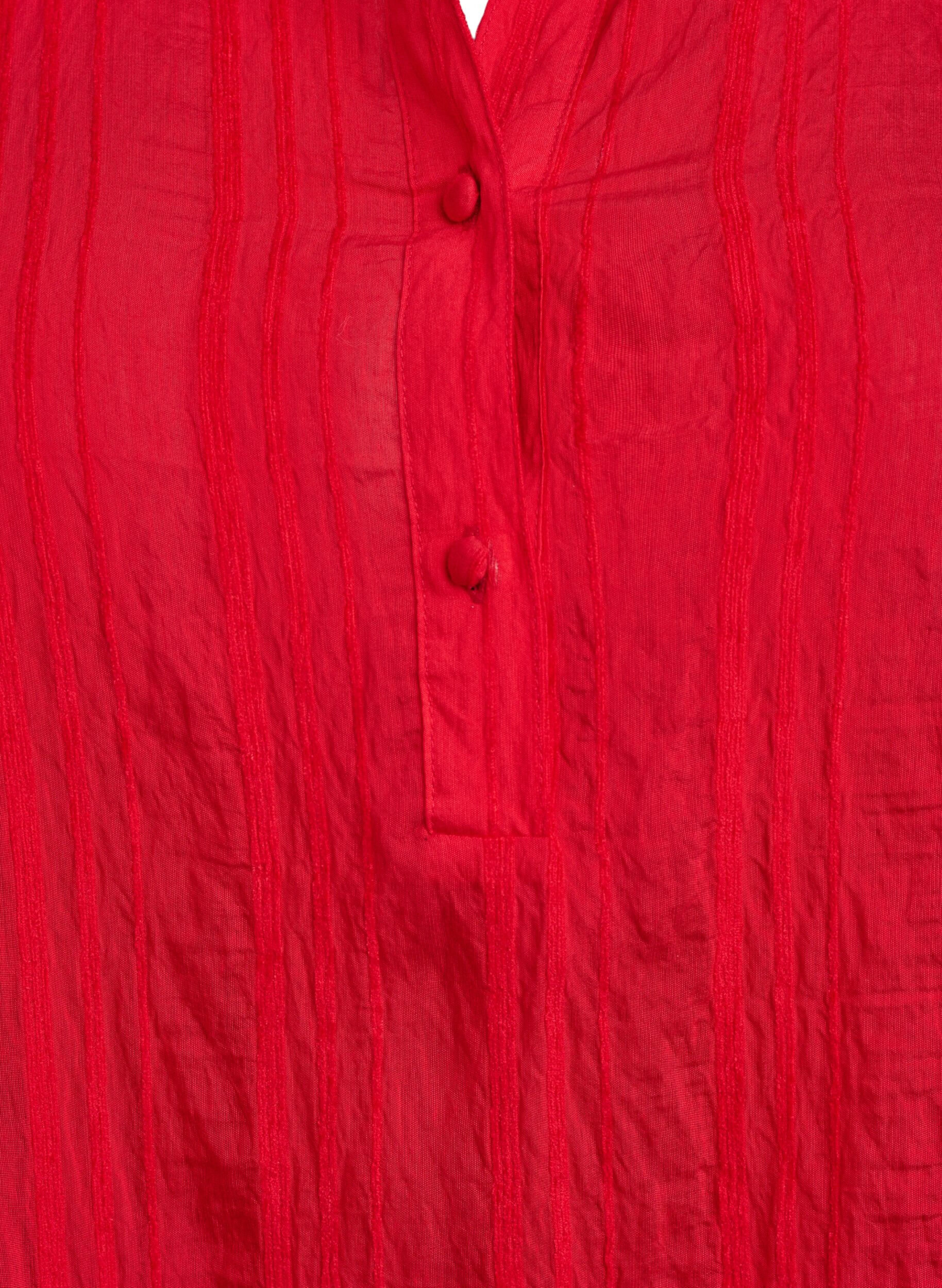 ZizziStrandkaftan mit Kragen und Knopfverschluss, Rot, Packshot image number 2