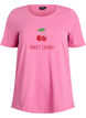 T-Shirt mit Print, Pink, Packshot image number 0