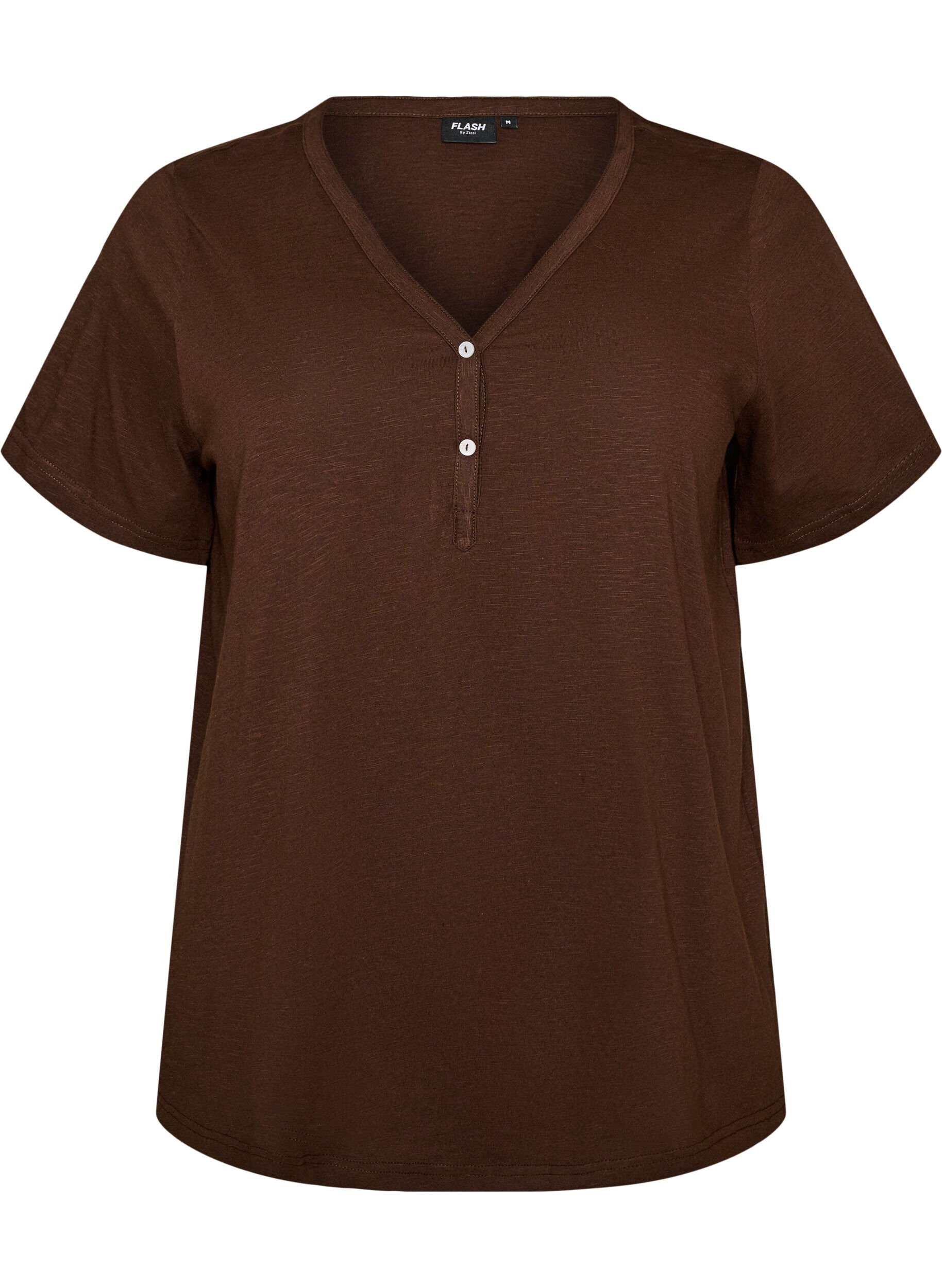 FLASH - T-Shirt mit Knopfleiste