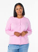 Cardigan mit runden Kn&ouml;pfen, Pink, Model image number 0