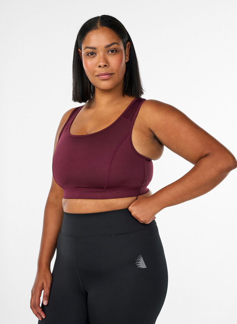 Sport-BH mit Racerback, Rot, Model image number 0