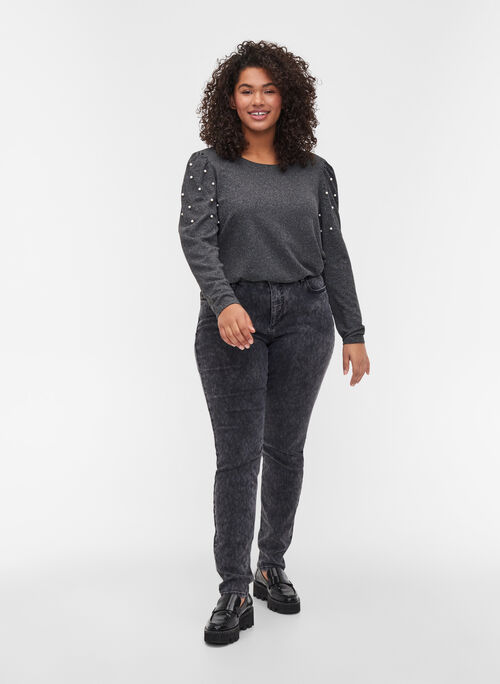 Amy Jeans mit hoher Taille