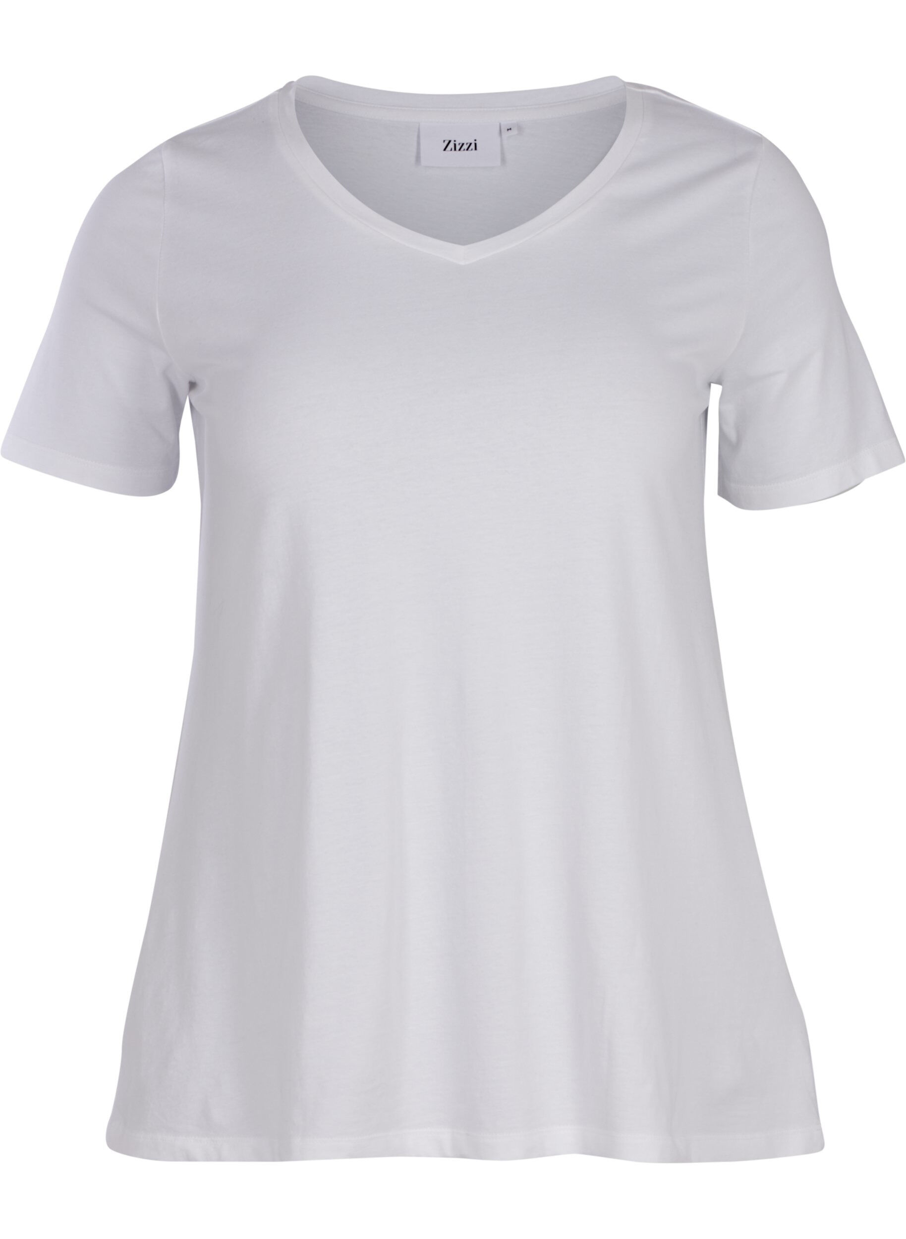 ZizziBasic T-Shirt, Bright White, Packshot image number 0