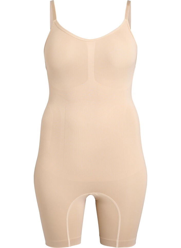 Shapewear-Body mit Öffnung im Schritt, Beige, Packshot image number 0