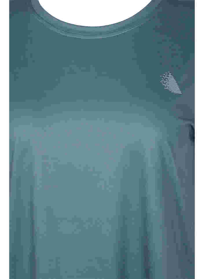 Einfarbiges Trainings-T-Shirt, Dark Forest, Packshot image number 2
