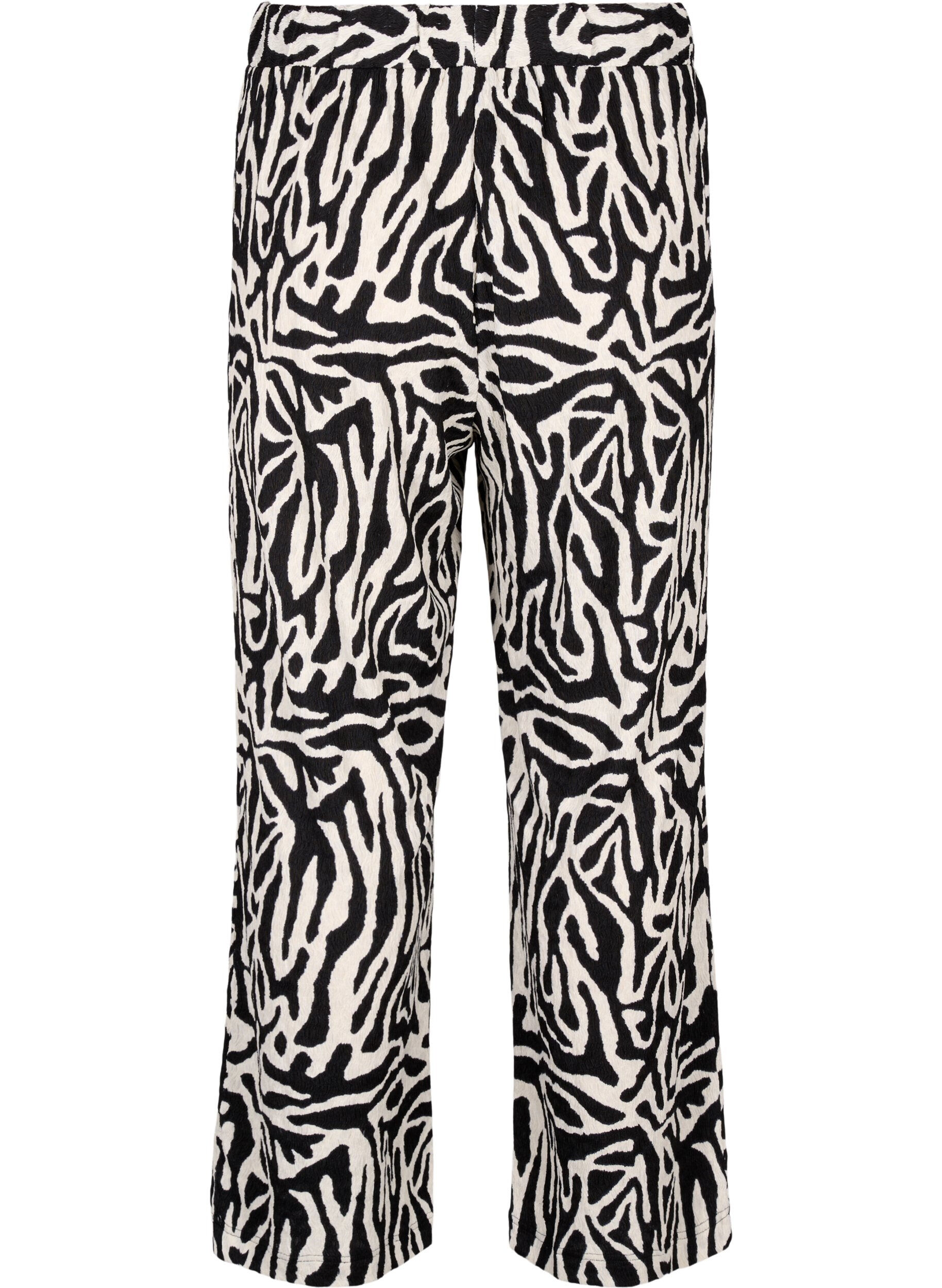 ZizziHose mit Zebraprint, Schwarz, Packshot image number 1