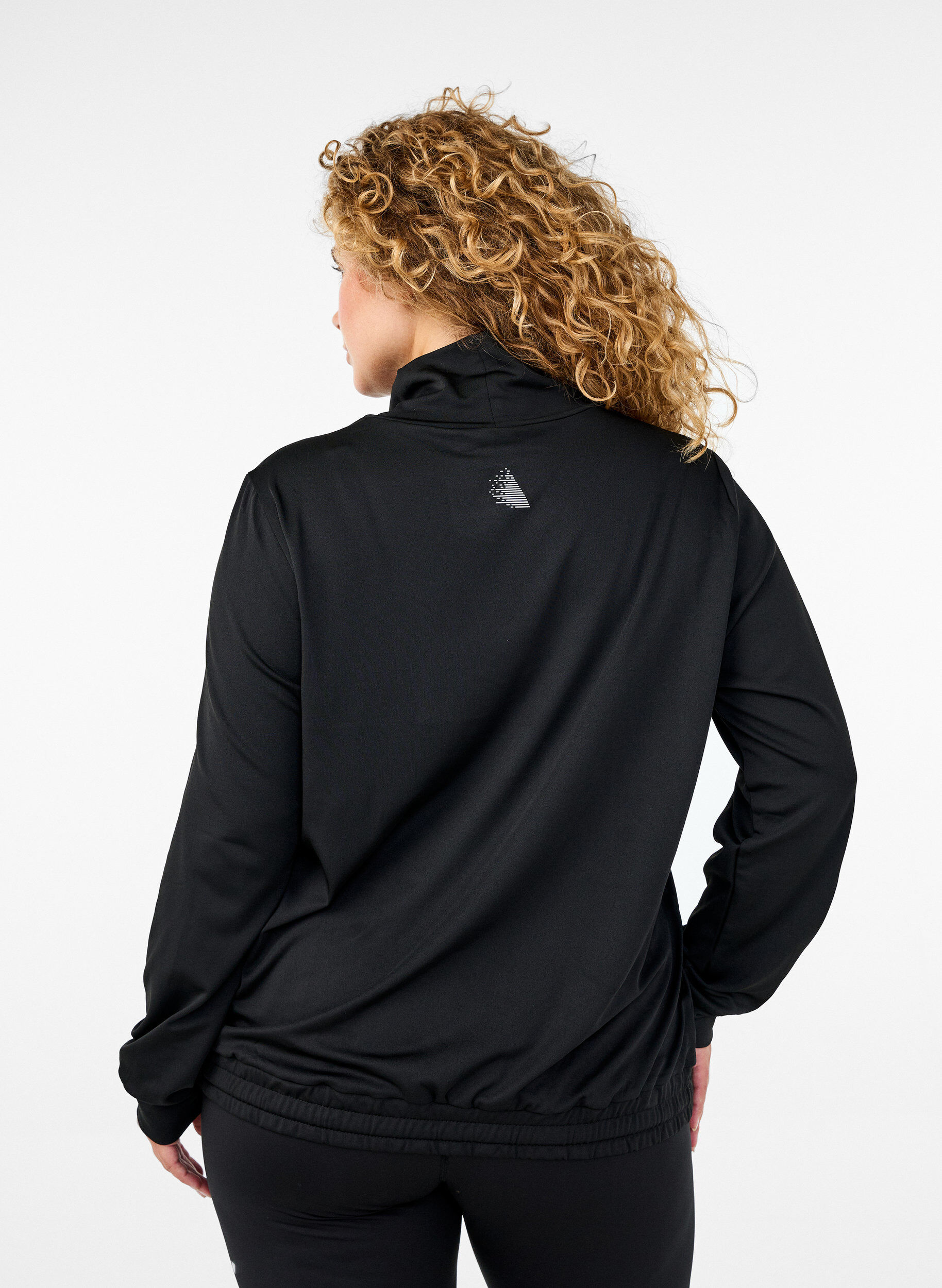 ZizziTrainingstop mit hohem Kragen, Black, Model image number 1