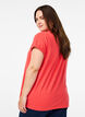 Kurz&auml;rmliges T-Shirt aus einer Baumwollmischung, Rot, Model image number 2