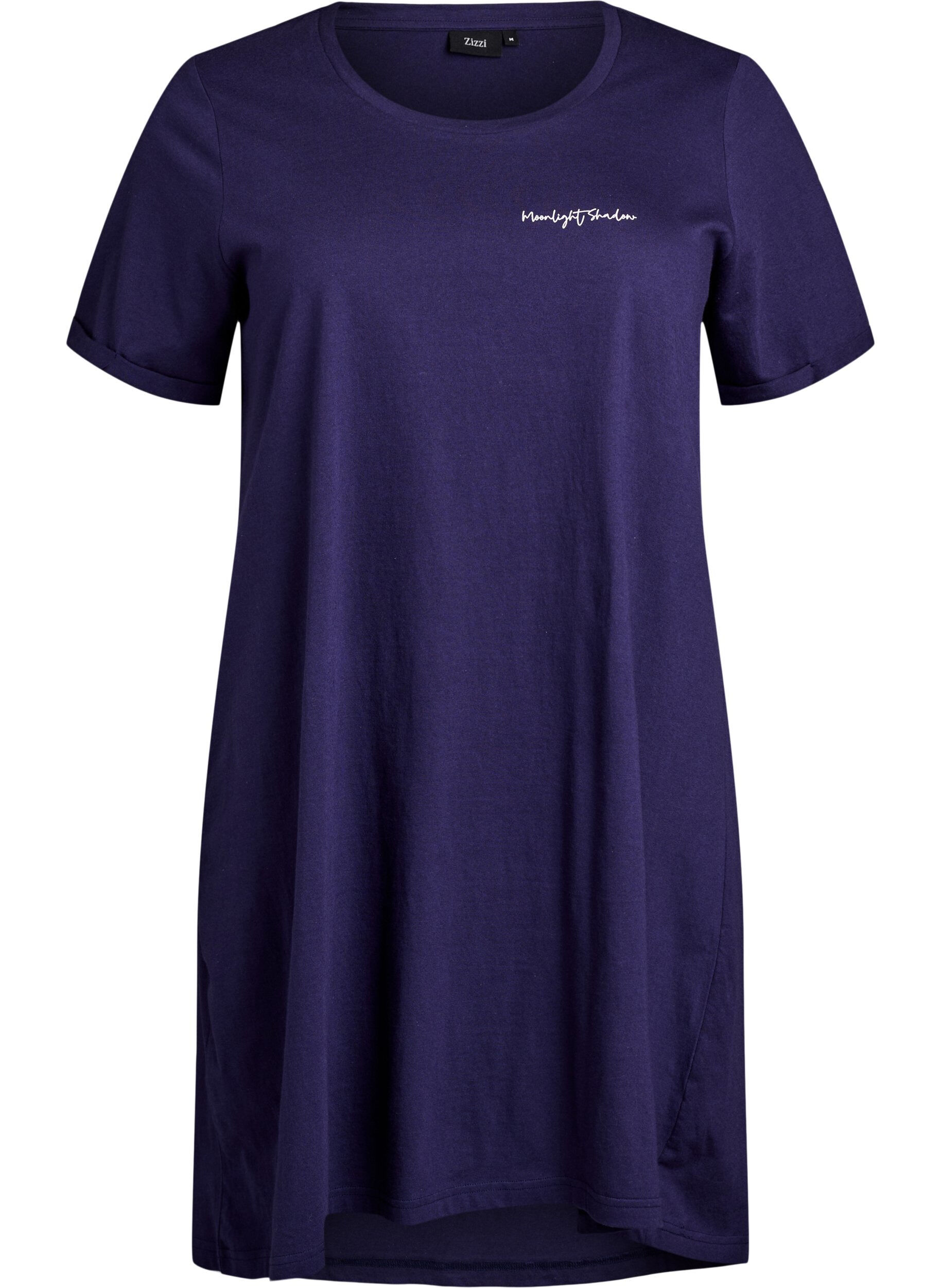 Langes Nachthemd aus Bio-Baumwolle mit Print