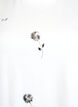 T-Shirt mit Pailletten-Blumen, Weiß, Packshot image number 2