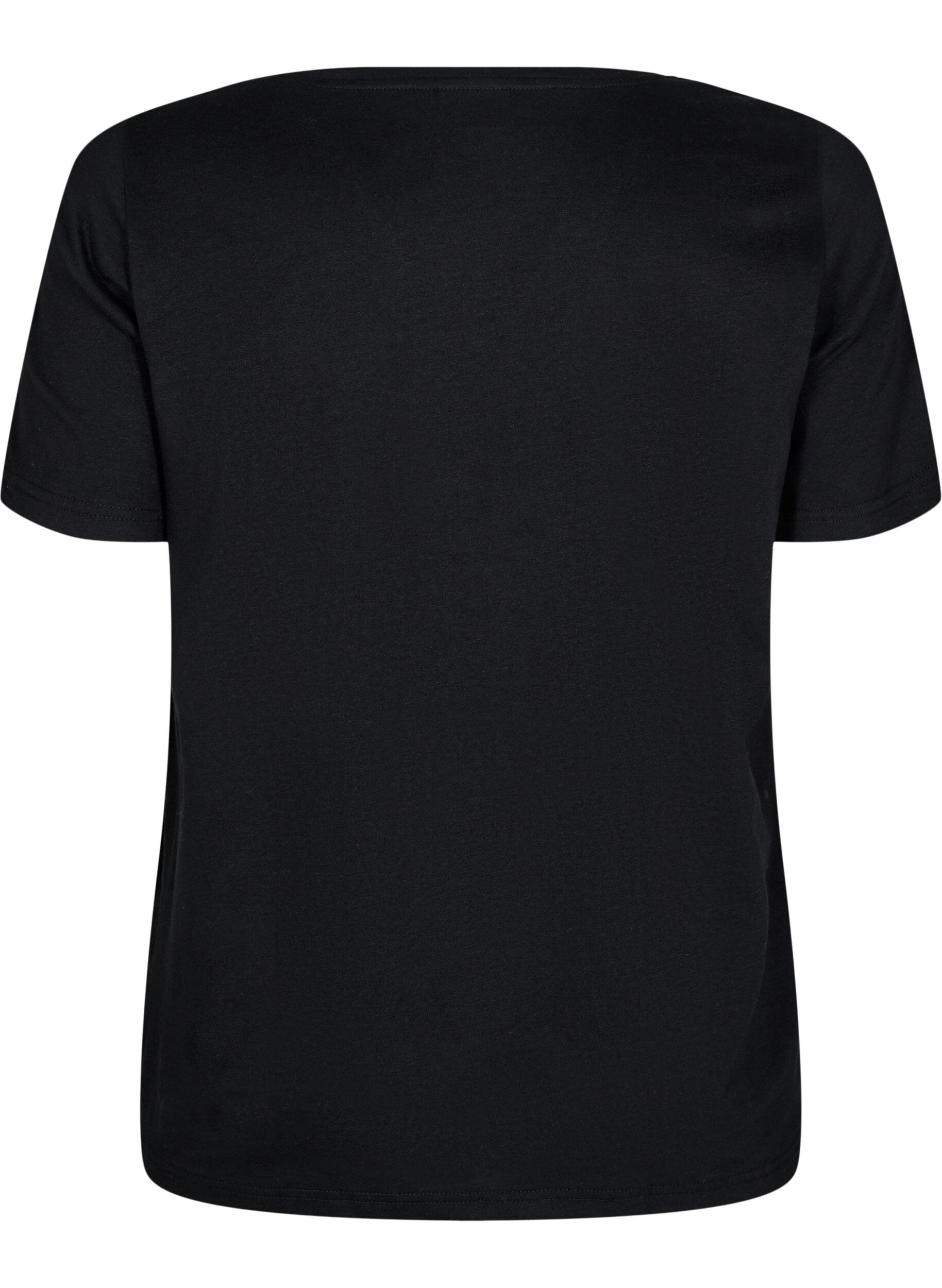 ZizziFLASH - T-Shirt mit Print, Schwarz, Packshot image number 1