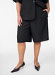 Lockere Bermudashorts mit hoher Taille, Schwarz, Model image number 3