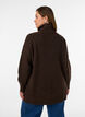 Locker gestrickter Pullover mit Rollkragen, Braun, Model image number 2