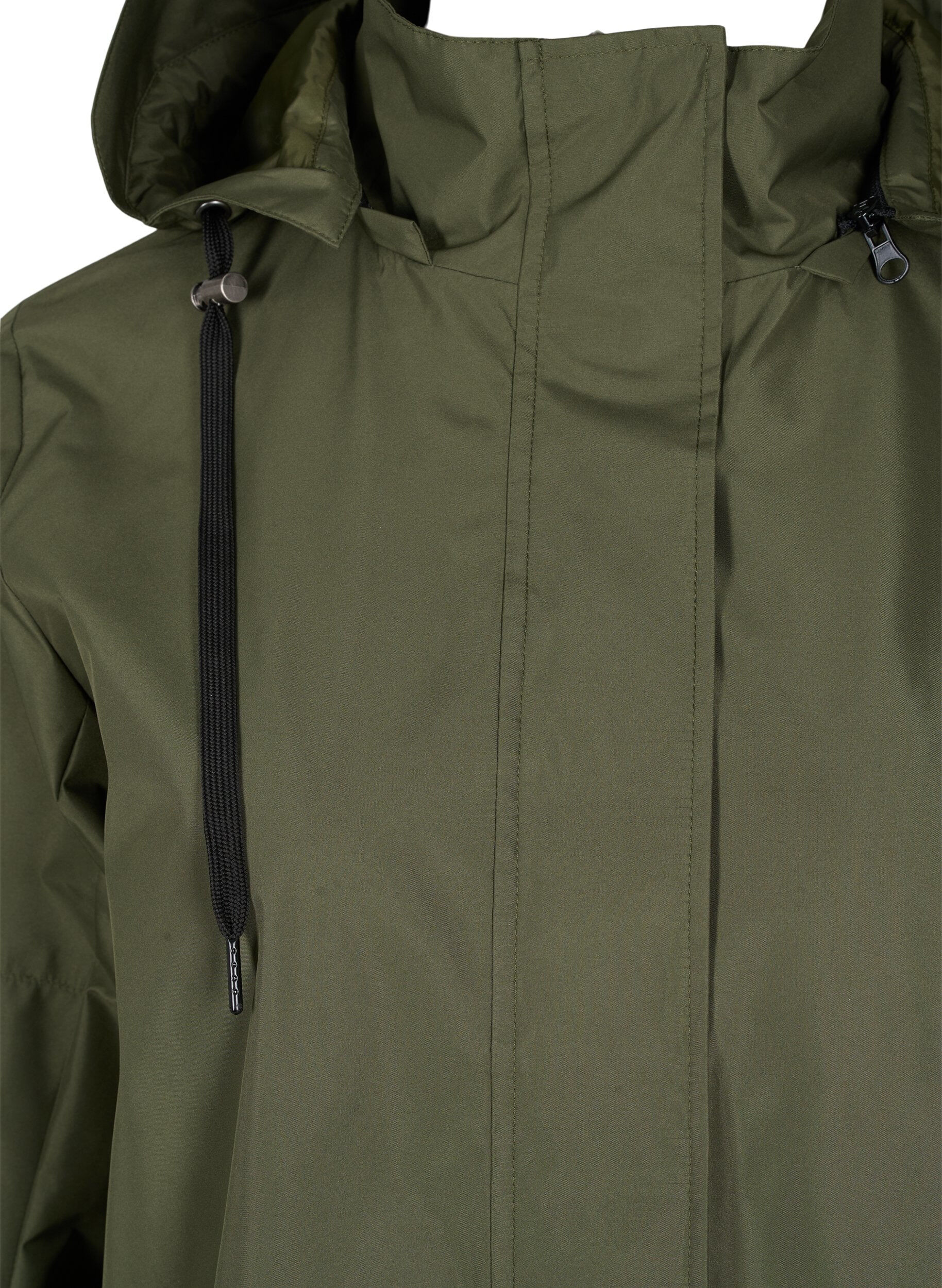 ZizziWasserdichter Parka mit abnehmbarer Kapuze, Forest Night, Packshot image number 2