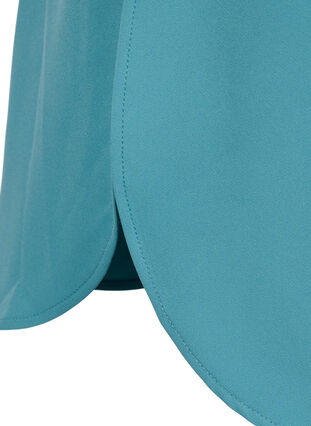 Lange Hemdjacke mit Knopfverschluss, Brittany Blue, Packshot image number 3