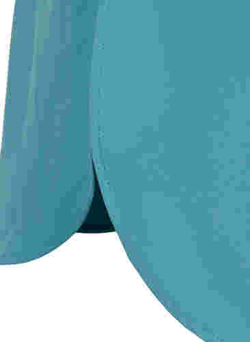 Lange Hemdjacke mit Knopfverschluss, Brittany Blue, Packshot image number 3
