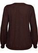 Bluse mit vertikaler Struktur und Glitzerfaden, Braun, Packshot image number 1