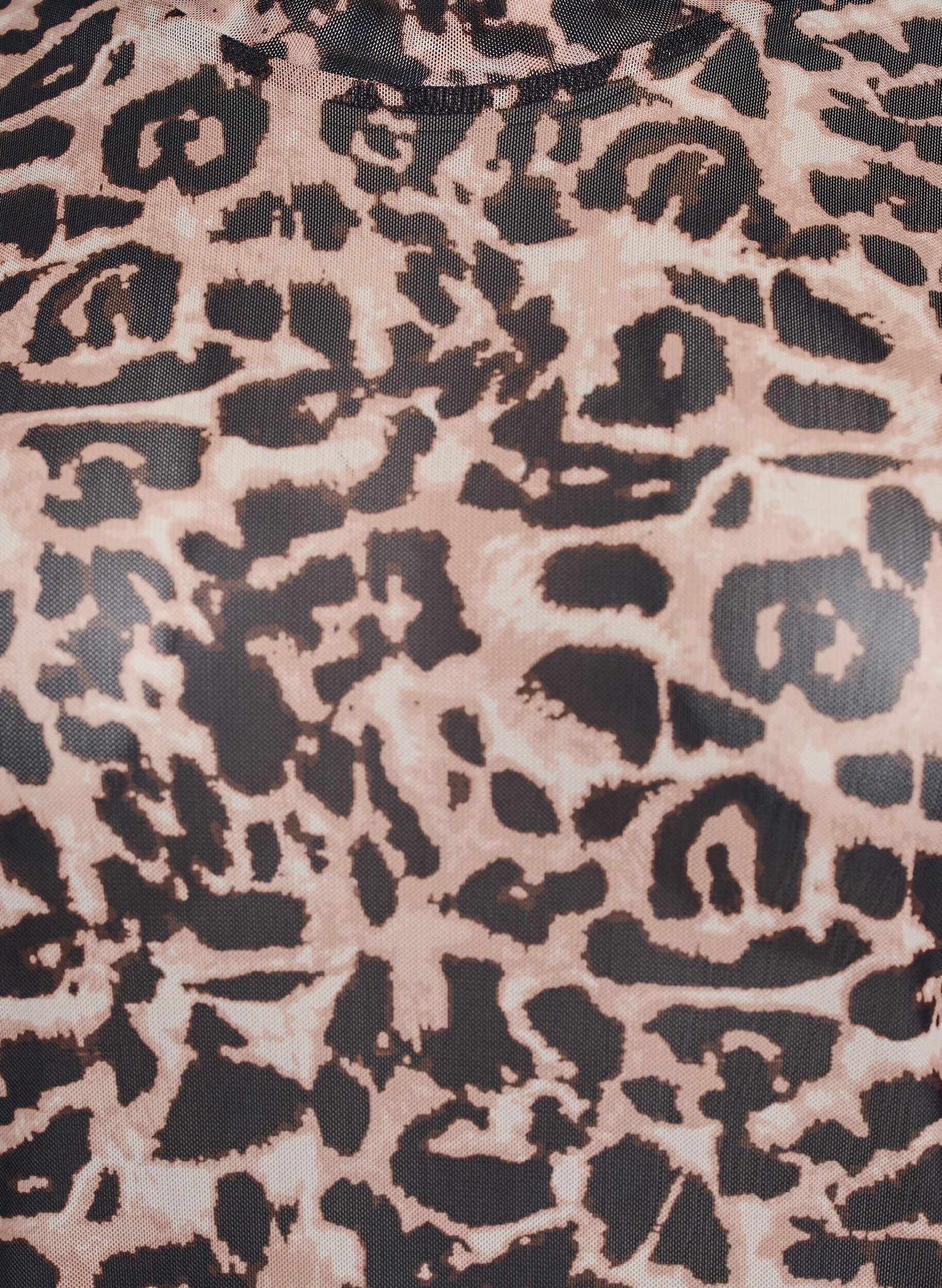 ZizziBluse aus Mesh, mit kurzen &Auml;rmeln, Braun, Packshot image number 2