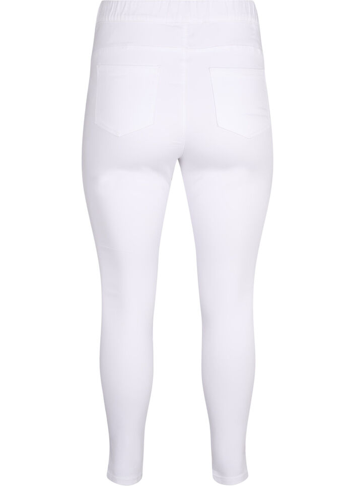 Jeggings mit hoher Taille, Wei&szlig;, Packshot image number 1