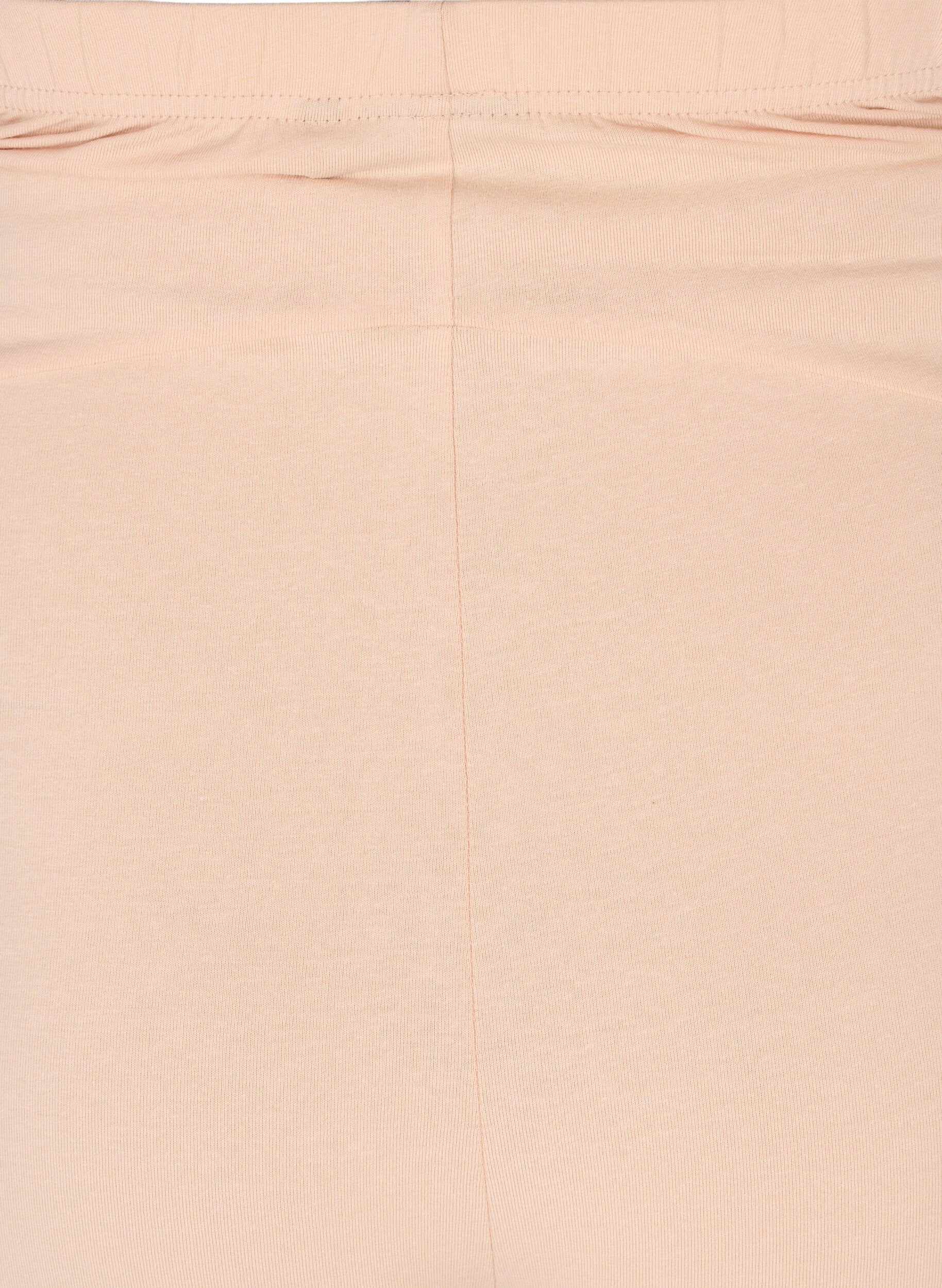 ZizziEng anliegende Umstandsshorts aus Baumwolle, Beige, Packshot image number 3