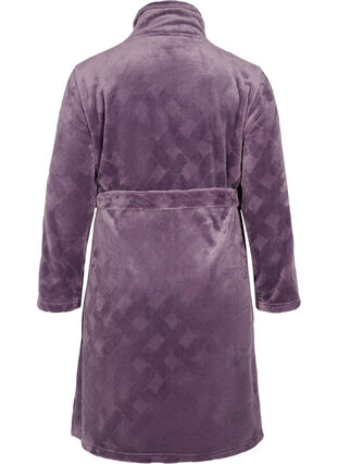 Morgenmantel mit Reißverschluss und Taschen, Vintage Violet, Packshot image number 1