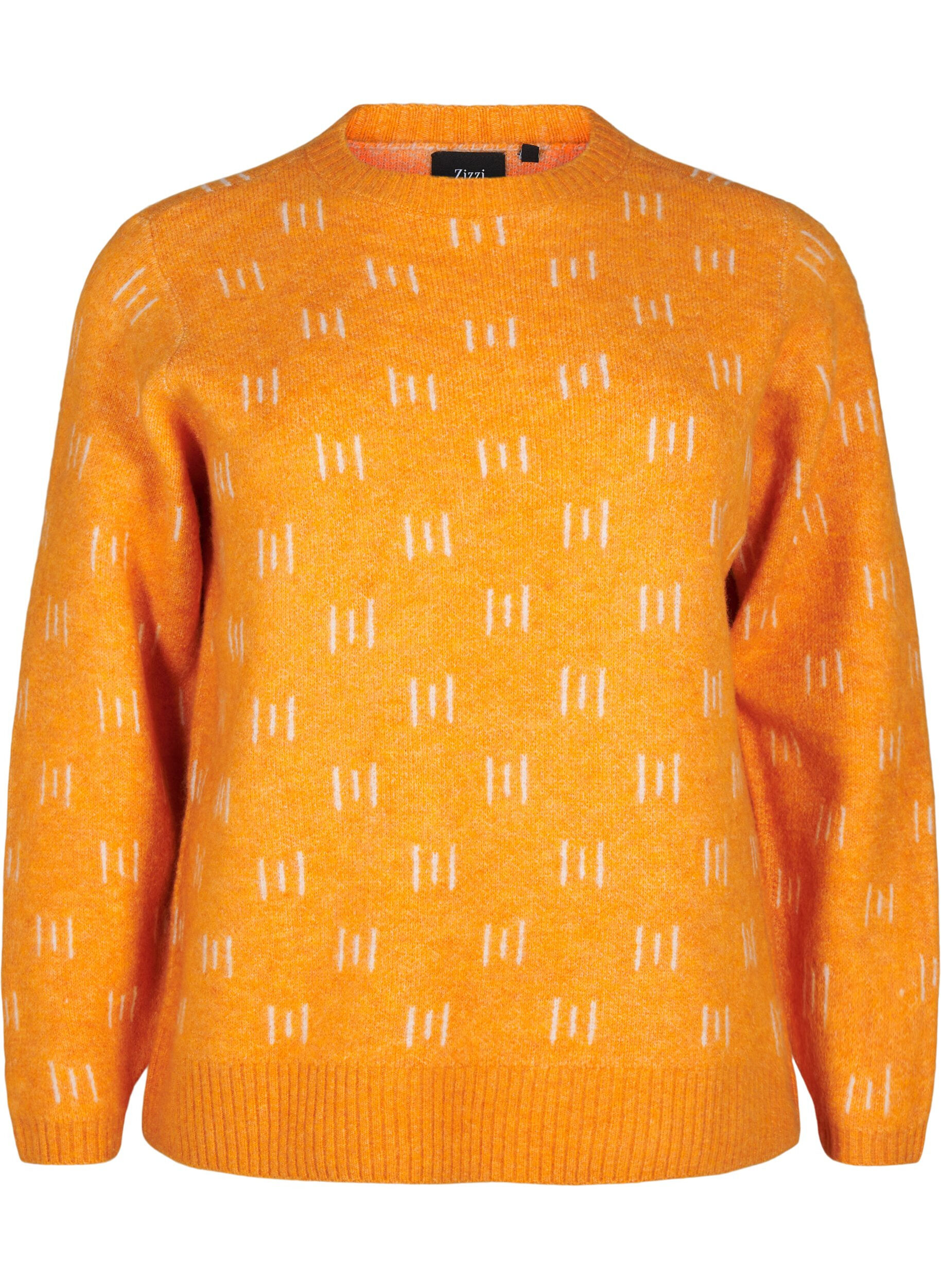 ZizziGemusterter Pullover, Yam Birch Comb, Packshot image number 0