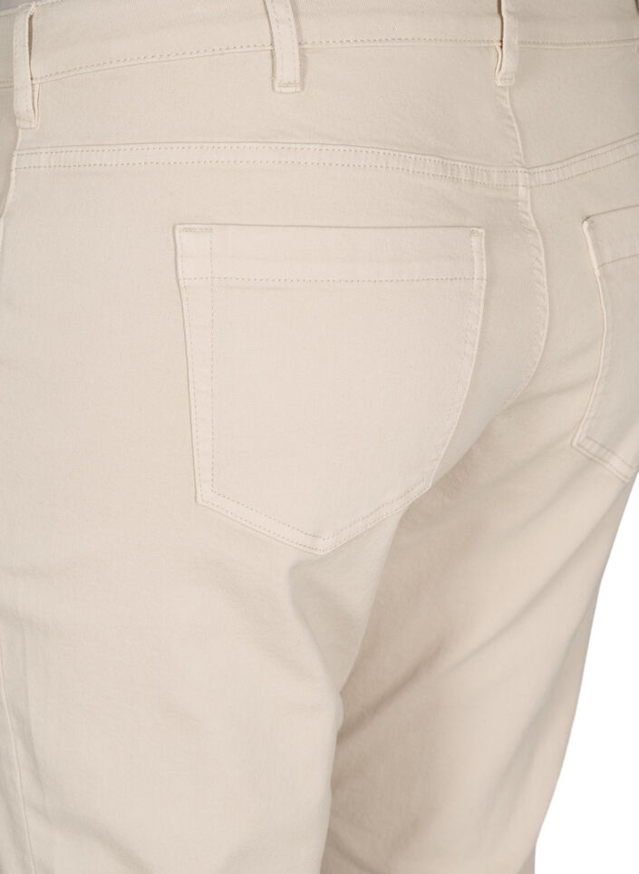 Slim-Fit-Emily-Jeans mit normaler Taille, Beige, Packshot image number 3
