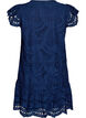 Kleid aus Broderie Anglaise mit R&uuml;schen&auml;rmeln, Blau, Packshot image number 1