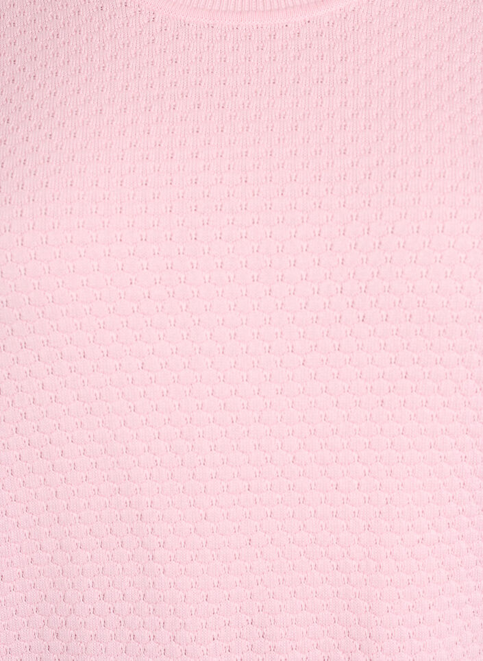 Strickbluse aus Baumwolle mit Strukturmuster, Rot, Packshot image number 2