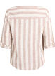 Hemdbluse aus Baumwolle mit V-Ausschnitt, Beige, Packshot image number 1