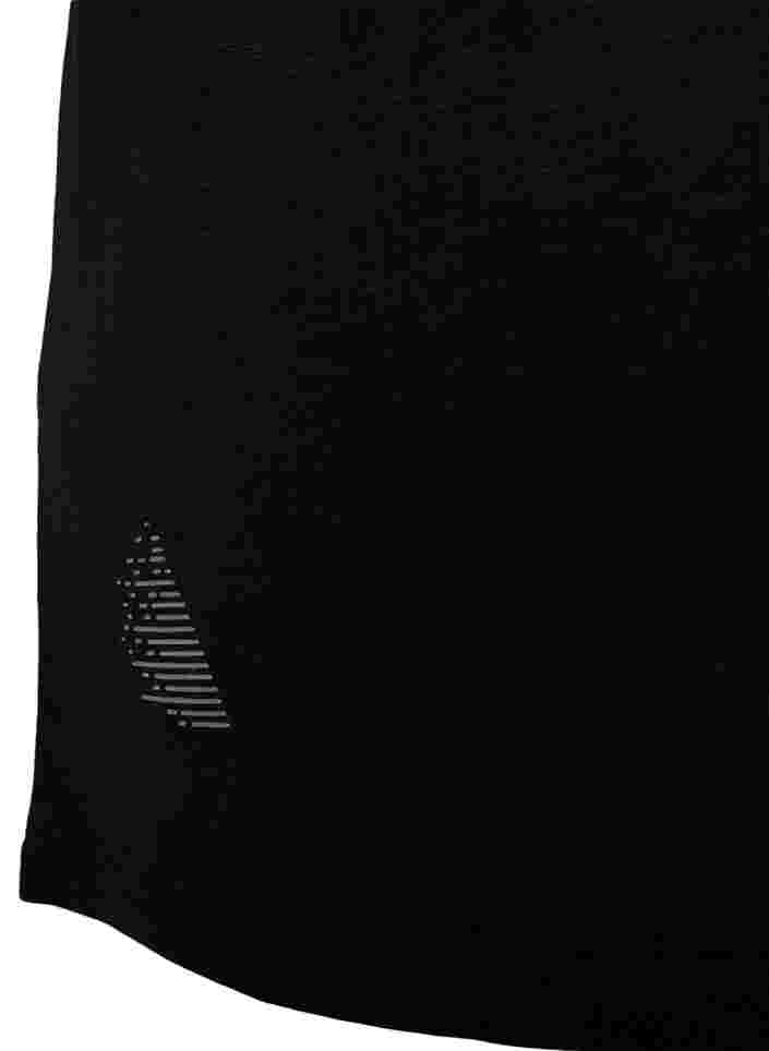 Trainings-T-Shirt aus Viskose mit Rundhalsausschnitt, Black, Packshot image number 3
