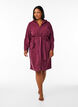 Morgenmantel mit Reißverschluss und Kapuze, Dunkles Bordeaux, Model image number 1