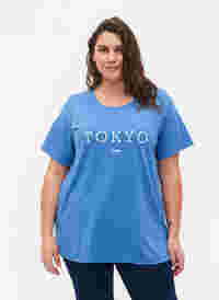 FLASH - T-Shirt mit Motiv, Ultramarine, Model
