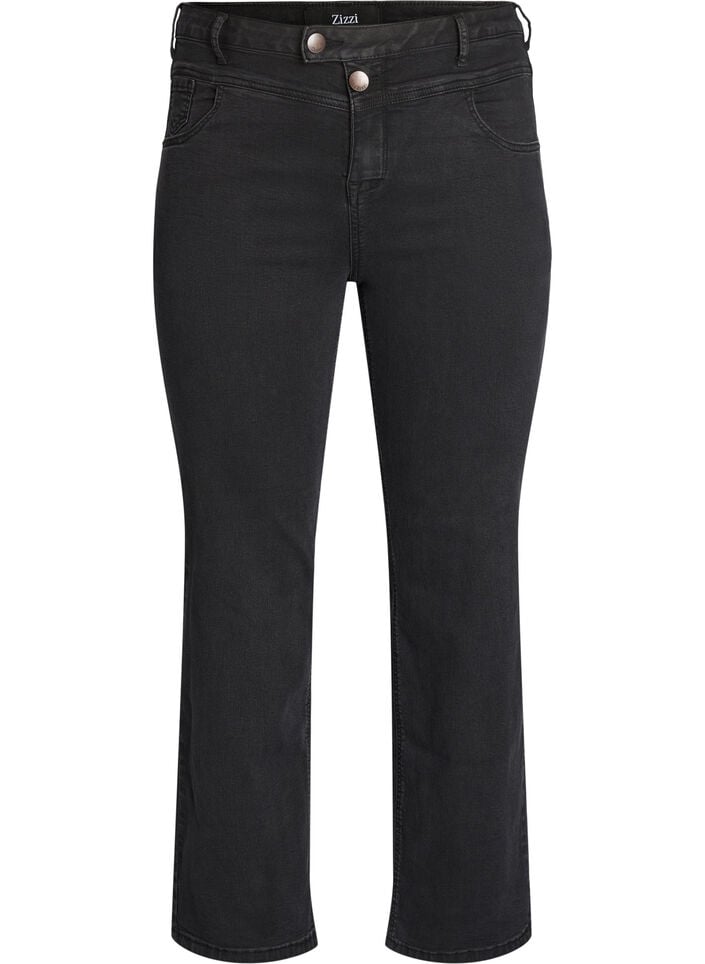 Gemma Jeans in Regular Fit mit hohem Bund, Schwarz, Packshot image number 0