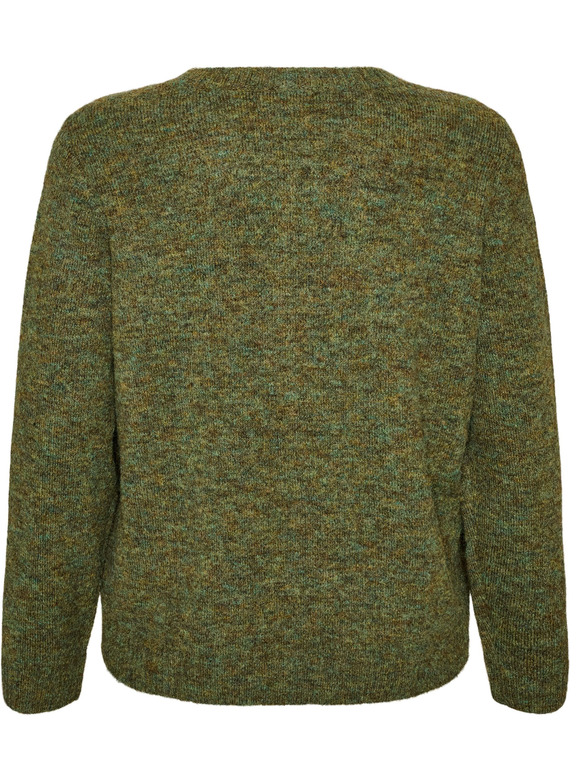 ZizziLockerer Pullover mit Rundhalsausschnitt, Gr&uuml;n, Packshot image number 1
