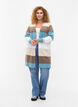 Lange Strickjacke mit offener Vorderseite, Reef Waters Mel Comb, Model image number 2