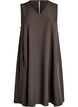 &Auml;rmelloses A-Linien-Kleid mit Nadelstreifen, Braun, Packshot image number 0