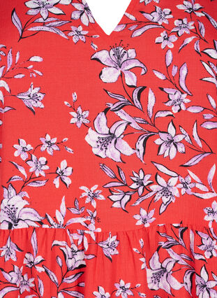 FLASH – A-Linien-Kleid mit Print, Poinsettia Flower, Packshot image number 2
