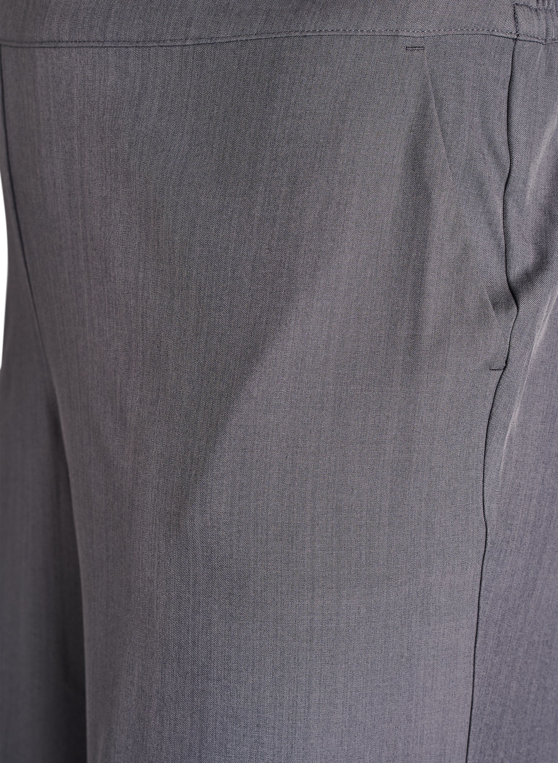 ZizziHoch taillierte Anzughose mit weiten Beinen, Grau, Packshot image number 2