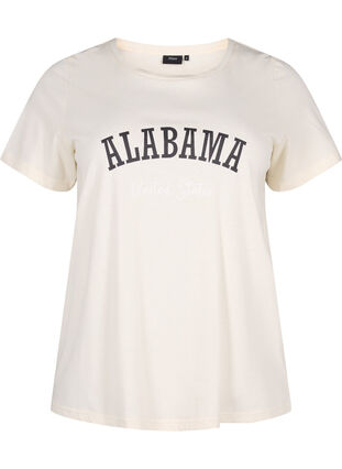 T-Shirt aus Baumwolle mit Textaufdruck, Antique W. Alabama, Packshot image number 0