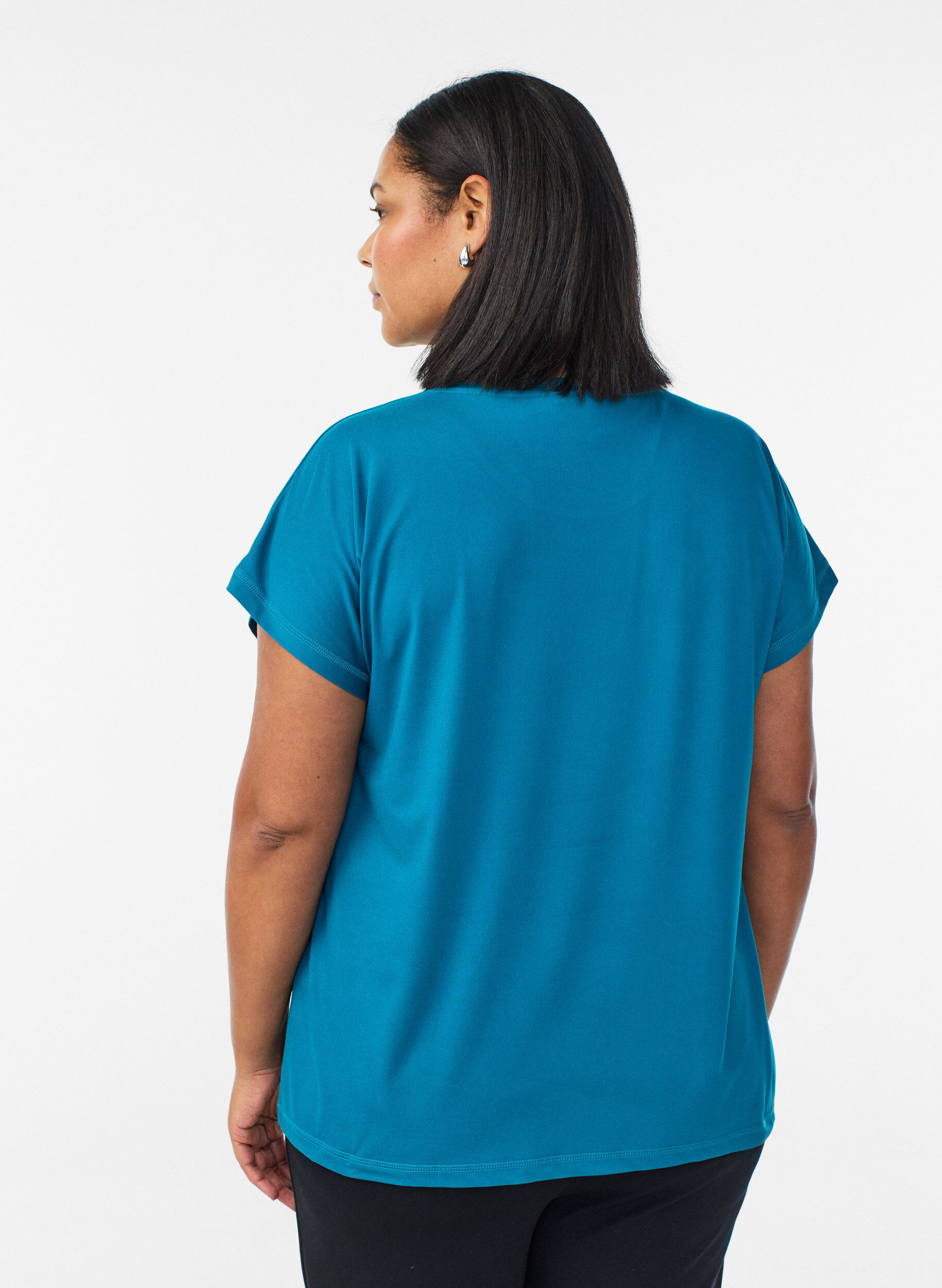 ZizziEinfarbiges Trainings-T-Shirt, Gr&uuml;n, Model image number 2