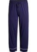 Baumwoll-Pyjamahose mit hohem Bund, Blau, Packshot image number 0