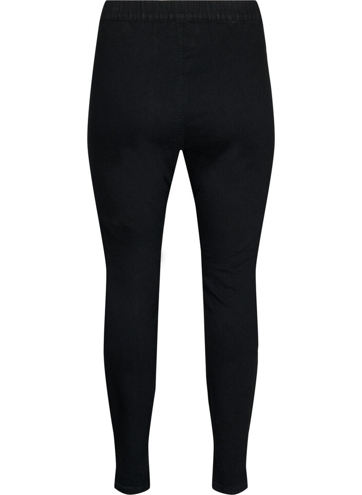 FLASH - Eng anliegende Jeggings mit hoher Taille, Black, Packshot image number 1
