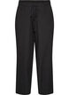 Gerippte Pyjamahose mit geraden Beinen, Schwarz, Packshot image number 0