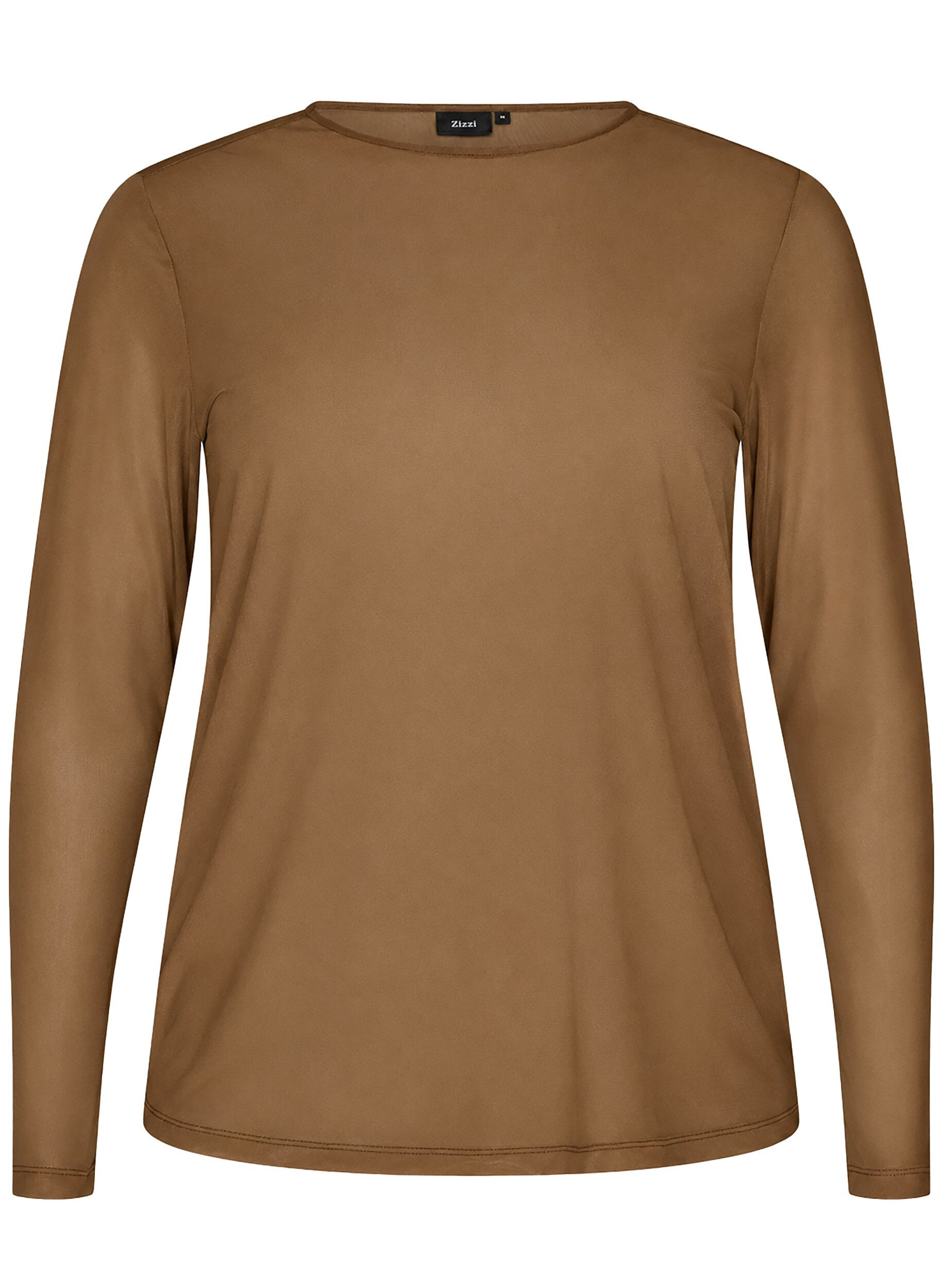 Meshbluse mit langen &Auml;rmeln
