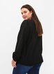 Bluse aus Viskose mit H&auml;keldetails, Black, Model image number 1