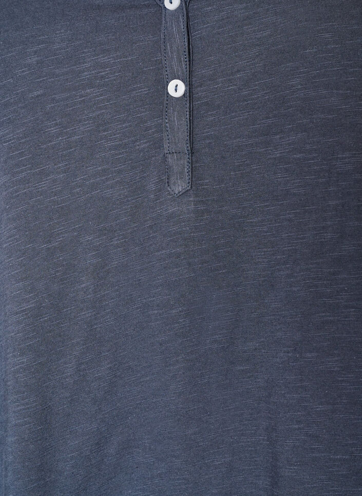 T-Shirt mit Knopfleiste, Grau, Packshot image number 2