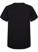 T-Shirt aus Viskose mit Strasssteinen, Schwarz, Packshot image number 1
